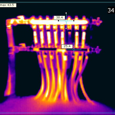 Esempio termografia su collettori 