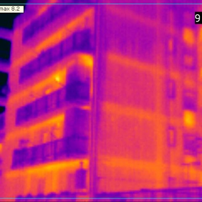 Esempio termografia palazzo 