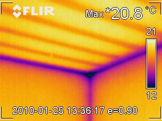 Termografia soffitto 