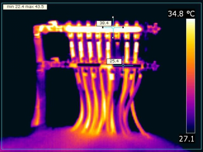 Esempio termografia su collettori 